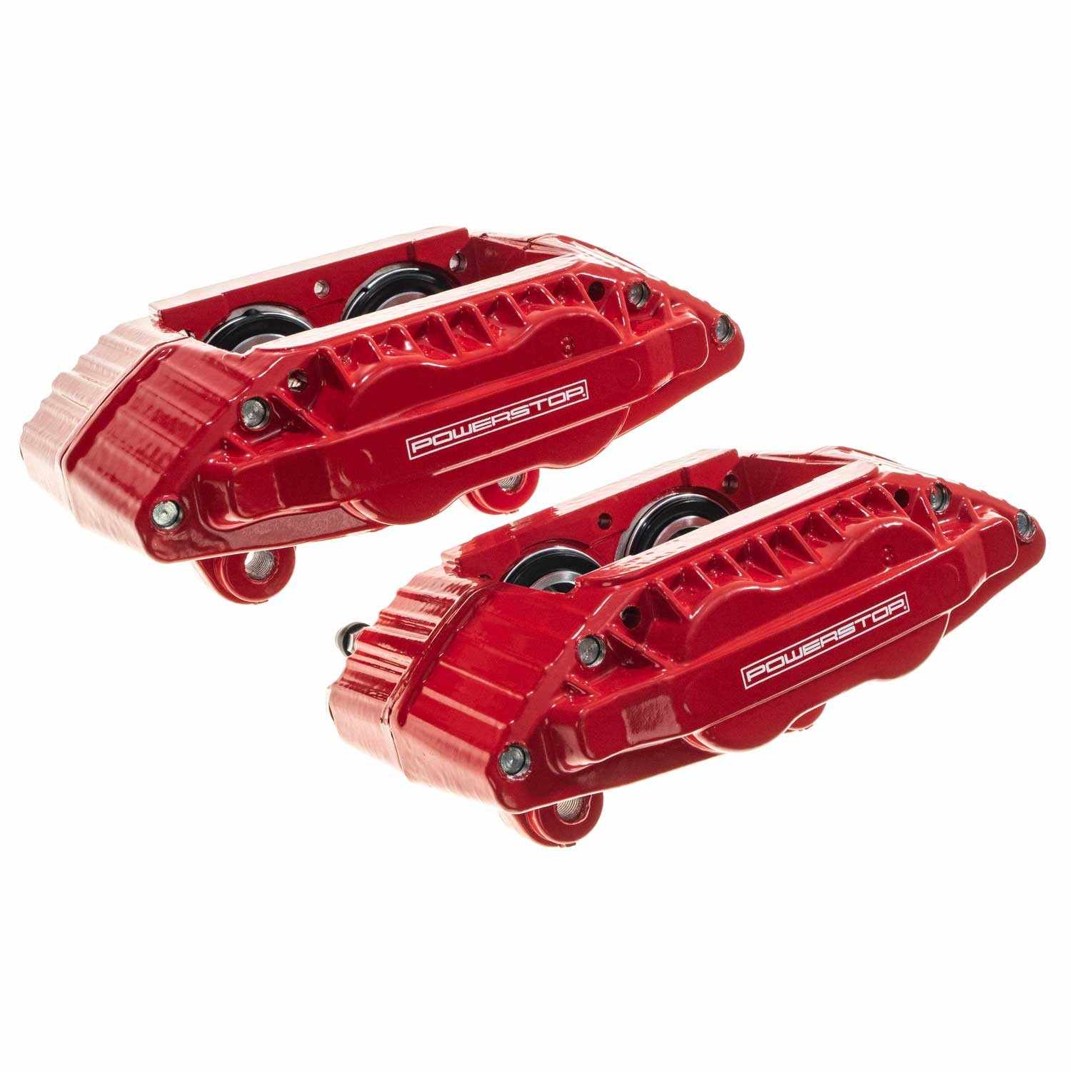 Power Stop 90-96 Nissan 300ZX Front Red Calipers - Pair S1399