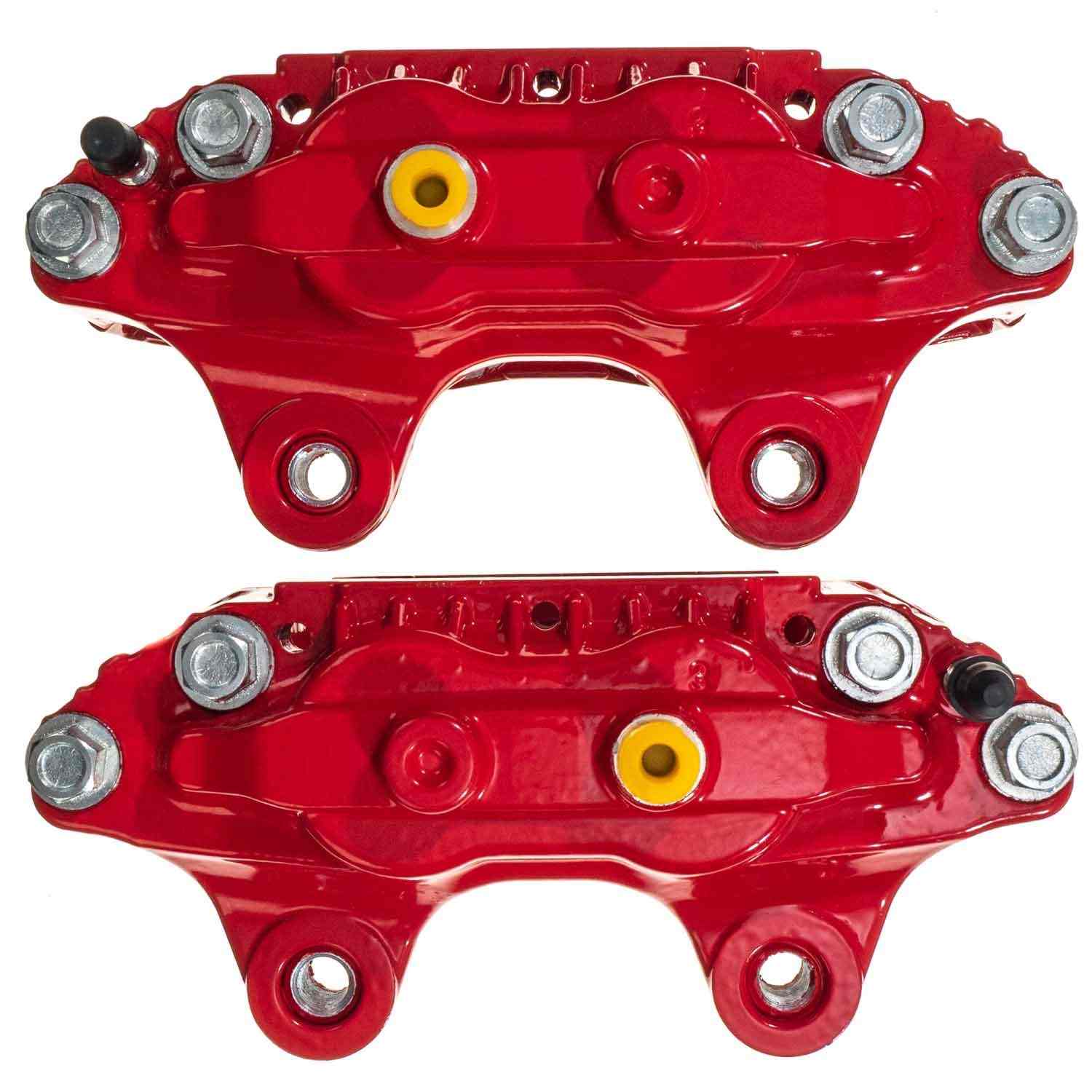 Power Stop 90-96 Nissan 300ZX Front Red Calipers - Pair S1399