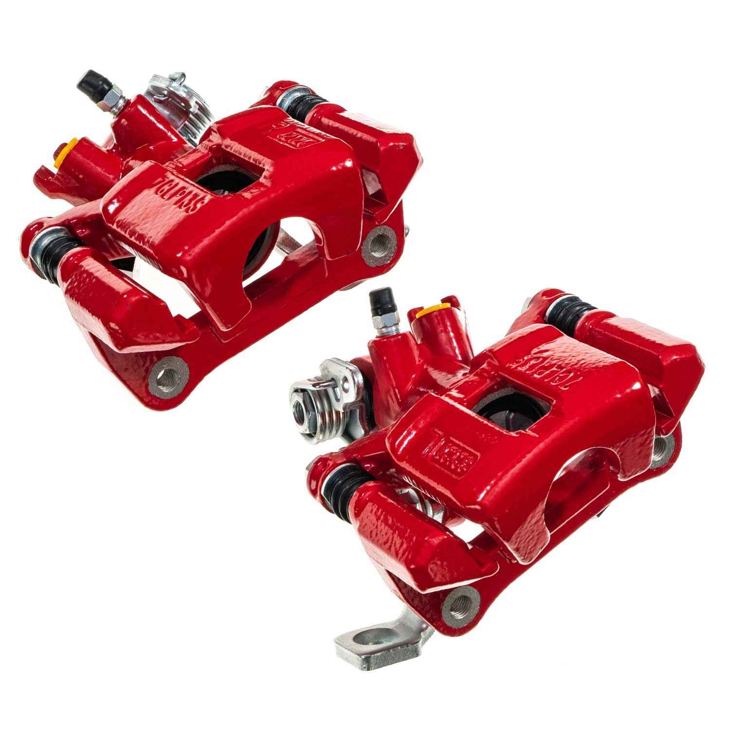 PowerStop Power Stop 94-01 Acura Integra Rear Red Calipers w/Brackets - Pair S1556