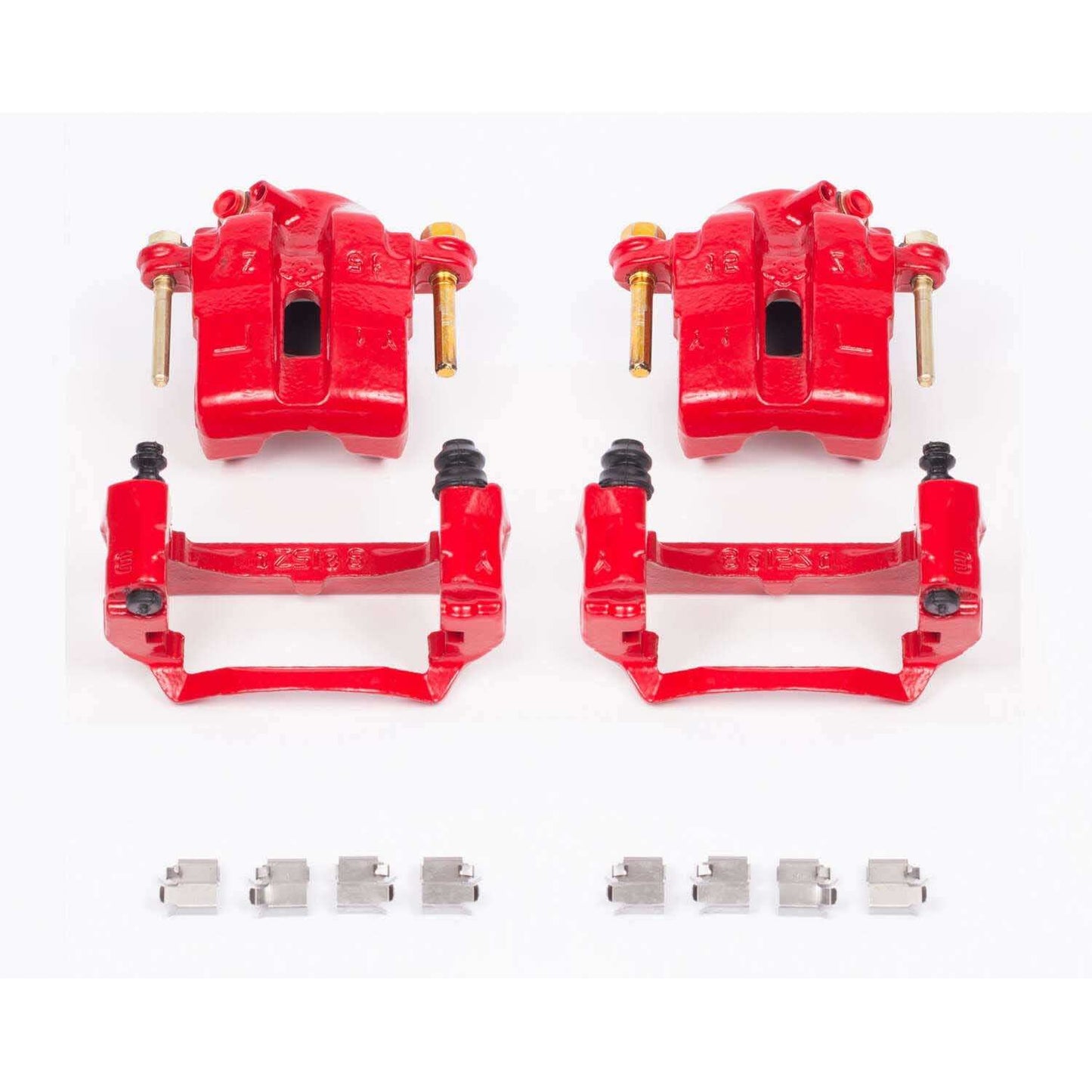 PowerStop Power Stop 94-97 Mazda Miata Front Red Calipers w/Brackets - Pair S1704
