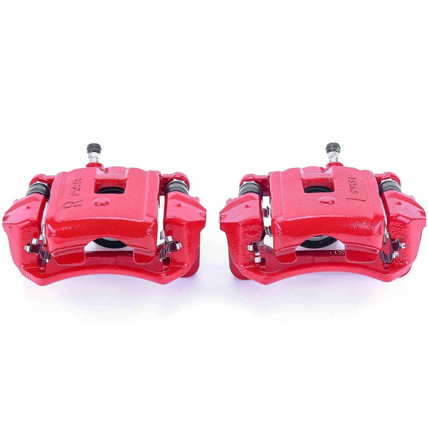 PowerStop Power Stop 98-07 Lexus LX470 Rear Red Calipers w/Brackets - Pair S2630