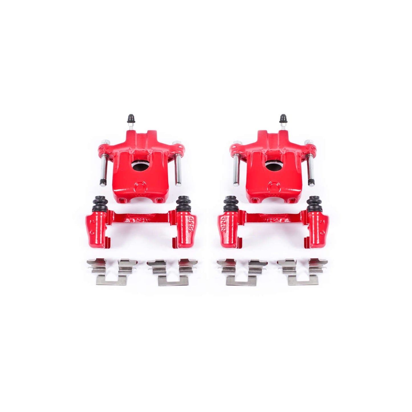 PowerStop Power Stop 05-07 Toyota Avalon Rear Red Calipers w/Brackets - Pair S2696