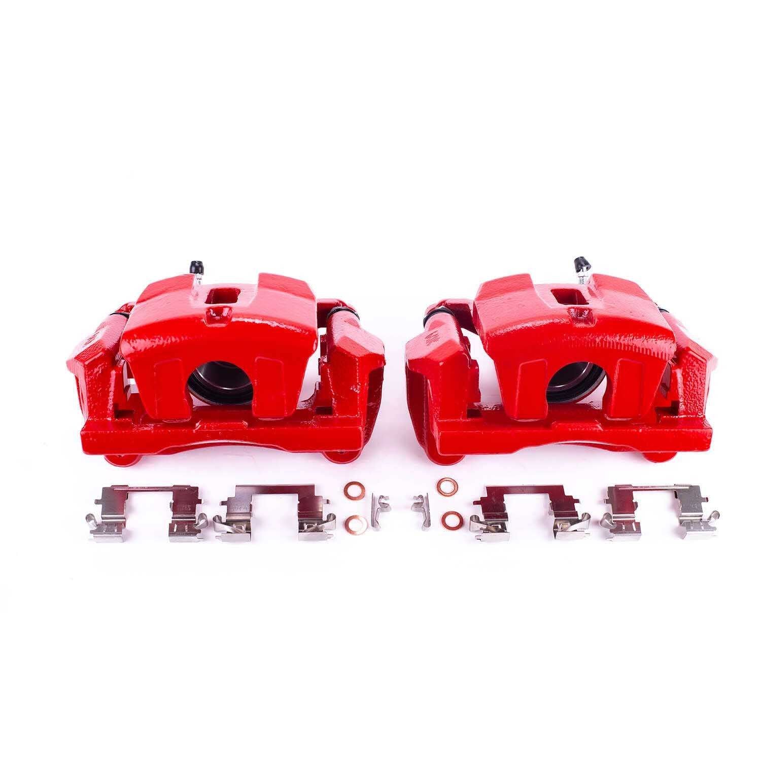 PowerStop Power Stop 04-06 Lexus RX330 Front Red Calipers w/Brackets - Pair S2874
