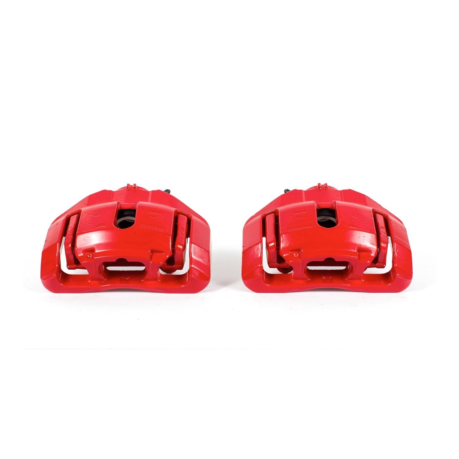 PowerStop Power Stop 09-11 BMW 335d Front Red Calipers w/Brackets - Pair S3334