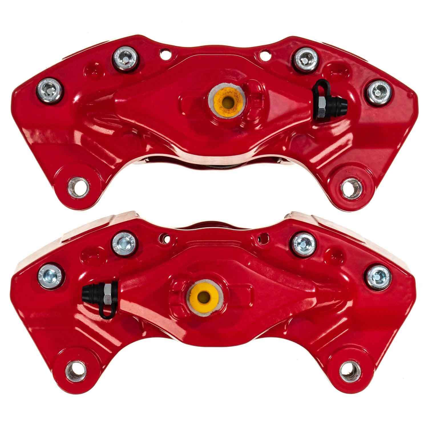 PowerStop Power Stop 08-14 Subaru Impreza Rear Red Calipers w/o Brackets - Pair S3780