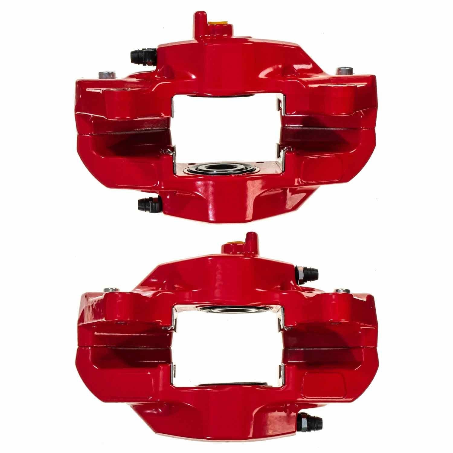 PowerStop Power Stop 08-14 Subaru Impreza Rear Red Calipers w/o Brackets - Pair S3780