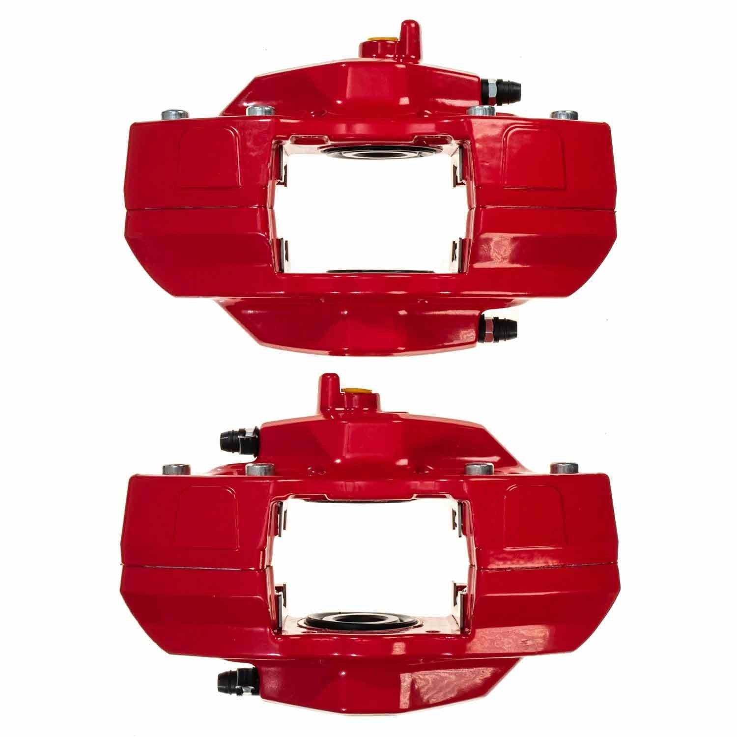 PowerStop Power Stop 08-14 Subaru Impreza Rear Red Calipers w/o Brackets - Pair S3780