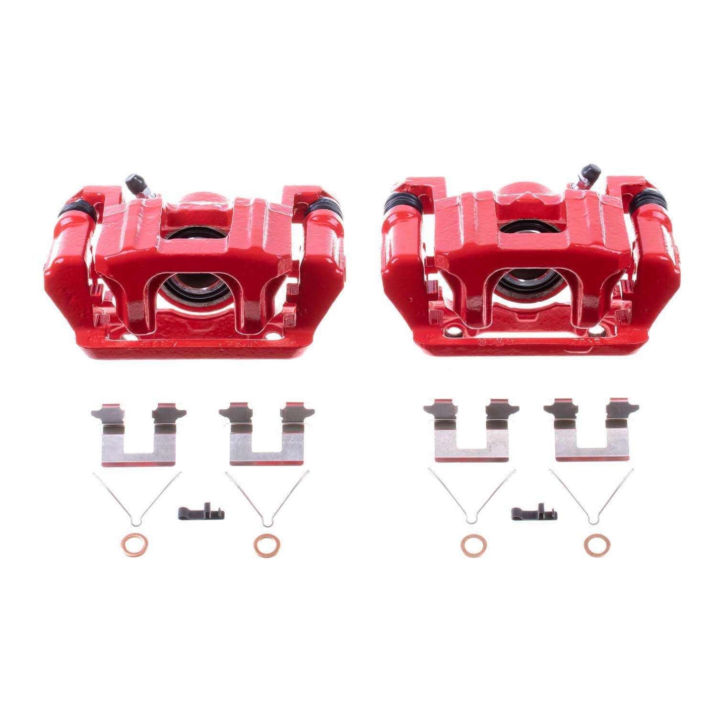 PowerStop Power Stop 09-15 Honda Pilot Rear Red Calipers w/Brackets - Pair S3824