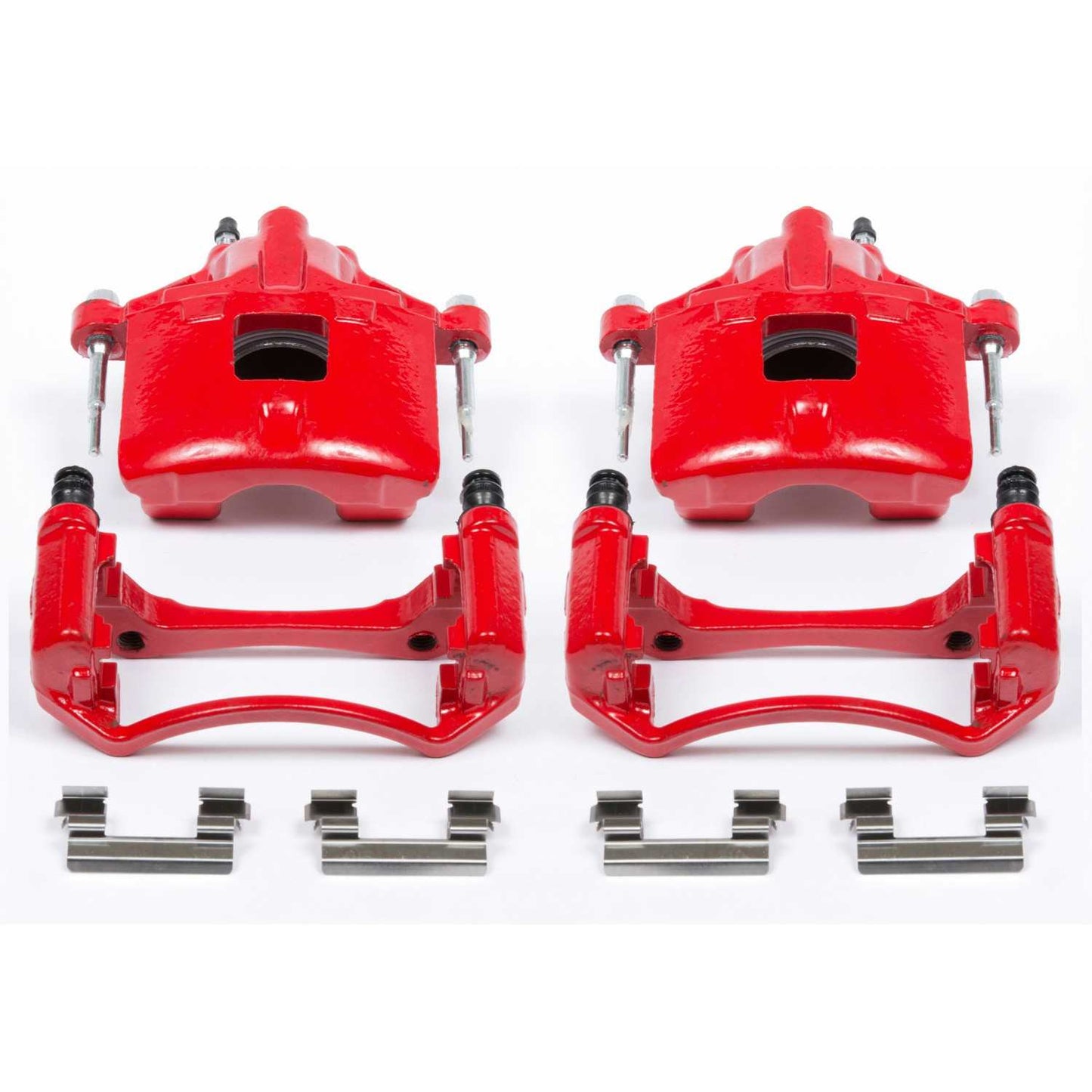 PowerStop Power Stop 97-05 Buick Century Front Red Calipers w/Brackets - Pair S4638