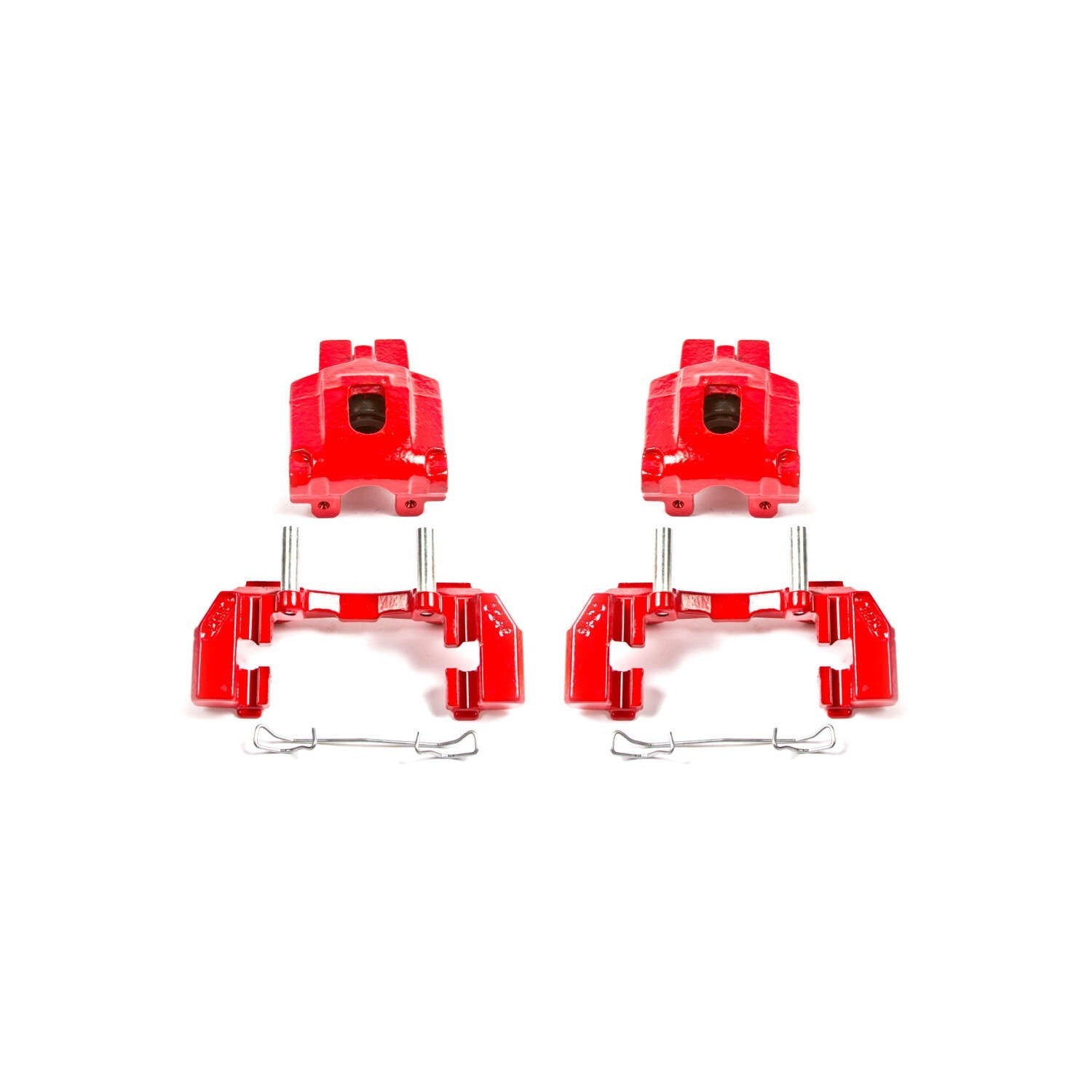 PowerStop Power Stop 99-04 Jeep Grand Cherokee Rear Red Calipers w/Brackets - Pair S4818