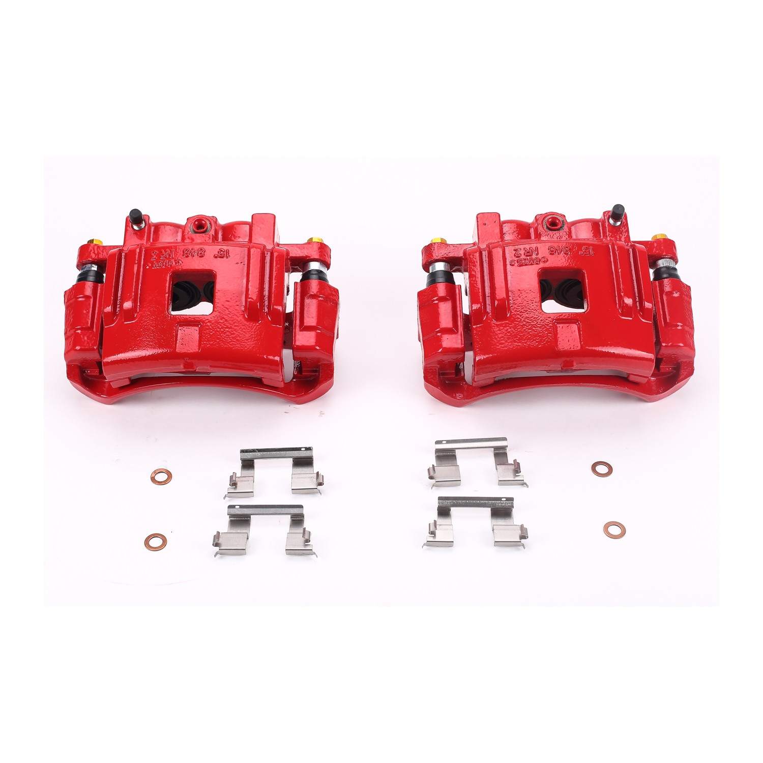 PowerStop Power Stop 04-08 Chevrolet Colorado Front Red Calipers w/Brackets - Pair S4938