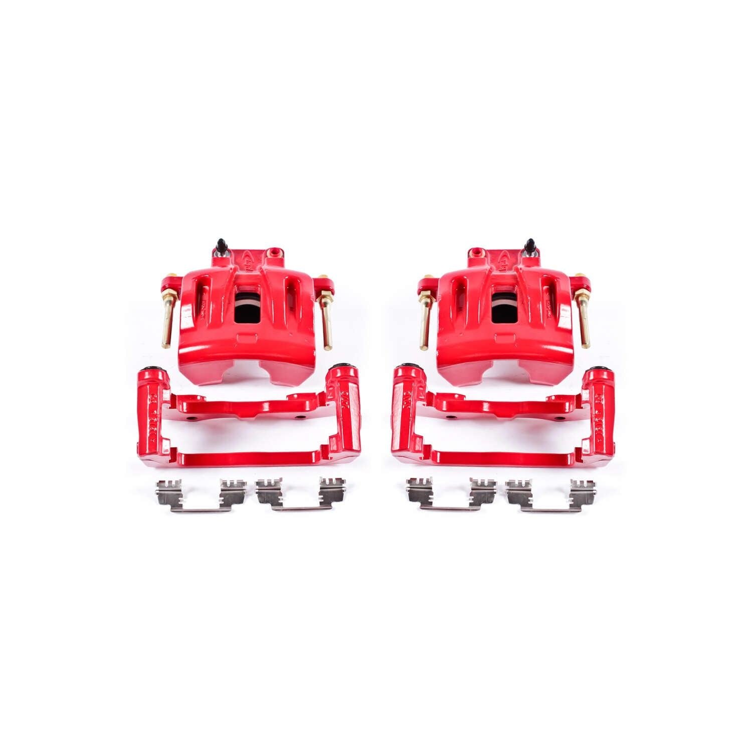 PowerStop Power Stop 05-11 Chrysler 300 Front Red Calipers w/Brackets - Pair S4968