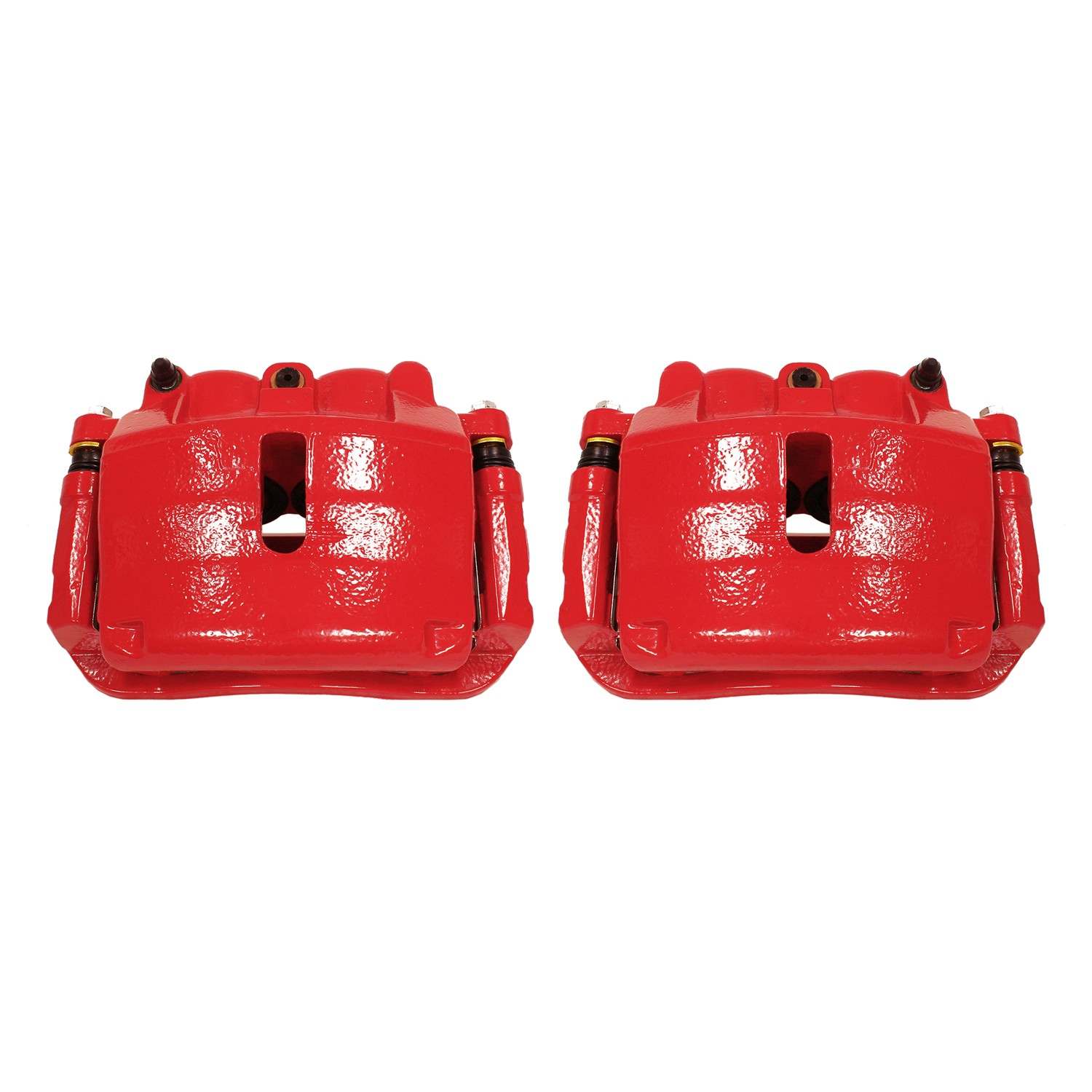 PowerStop Power Stop 2009 Ford F-150 Front Red Calipers w/Brackets - Pair S4974A