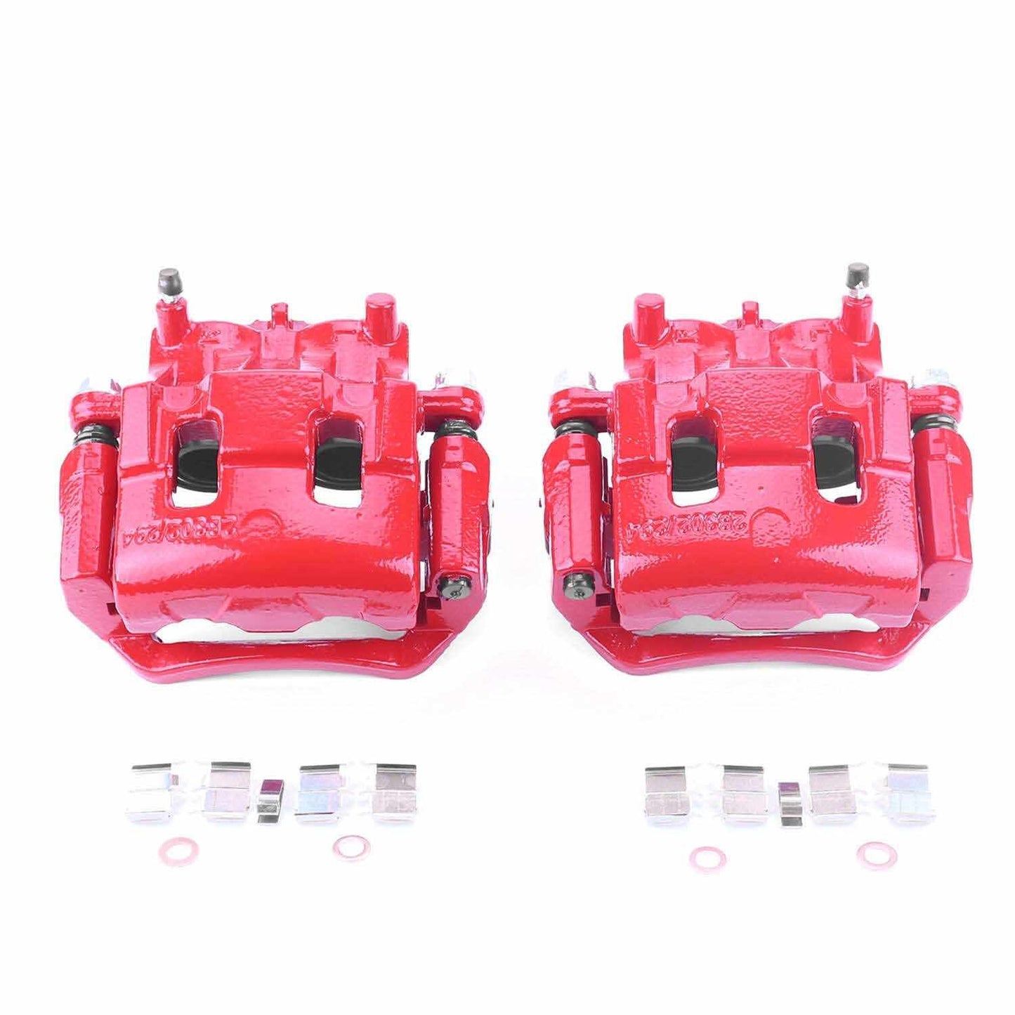 PowerStop Power Stop 07-10 Ford Edge Front Red Calipers w/Brackets - Pair S5026A