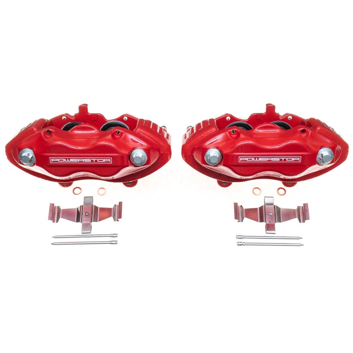 PowerStop Power Stop 05-10 Chrysler 300 Front Red Calipers w/o Brackets - Pair S5086