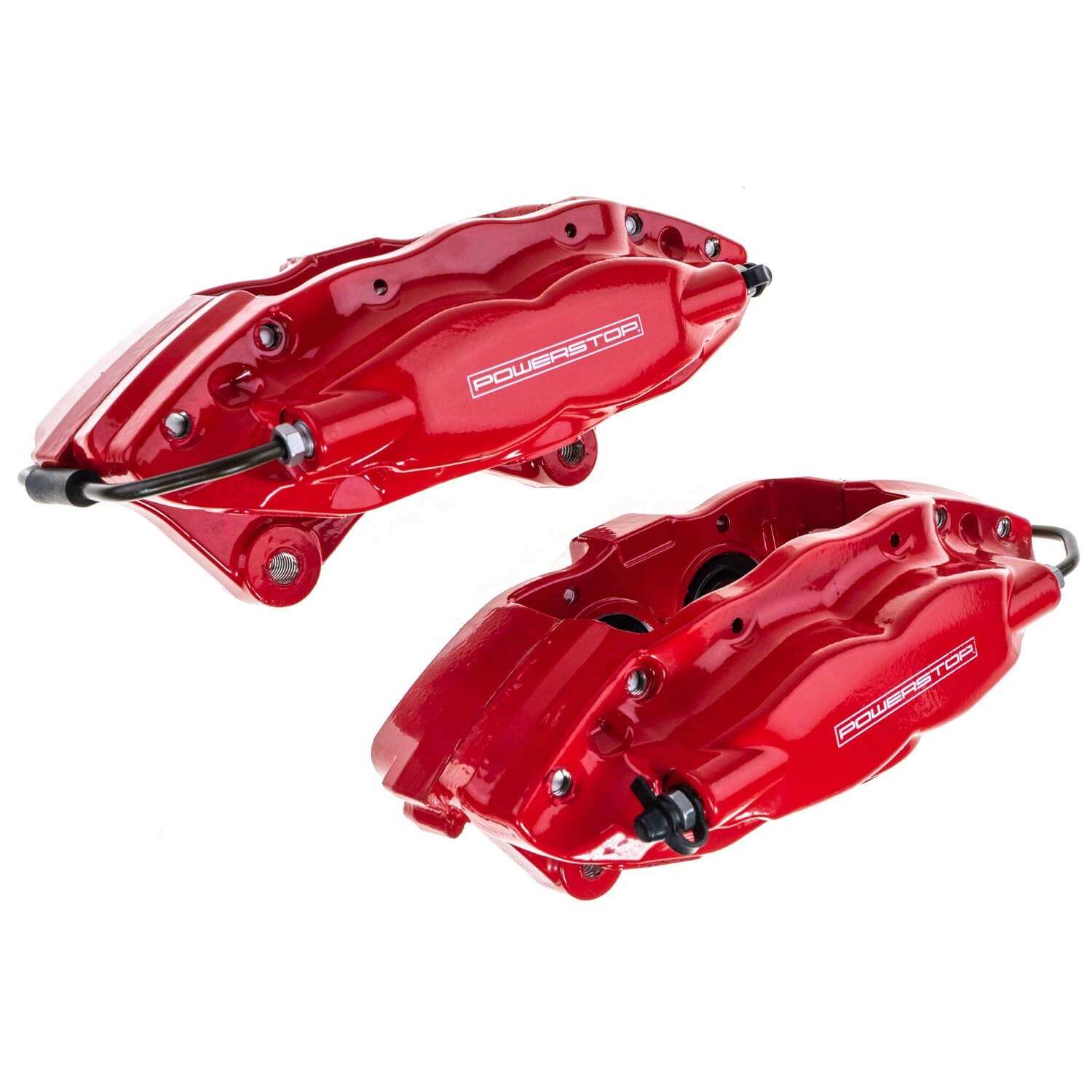 PowerStop Power Stop 09-15 Cadillac CTS Rear Red Caliper - Pair w/o Bracket S5114