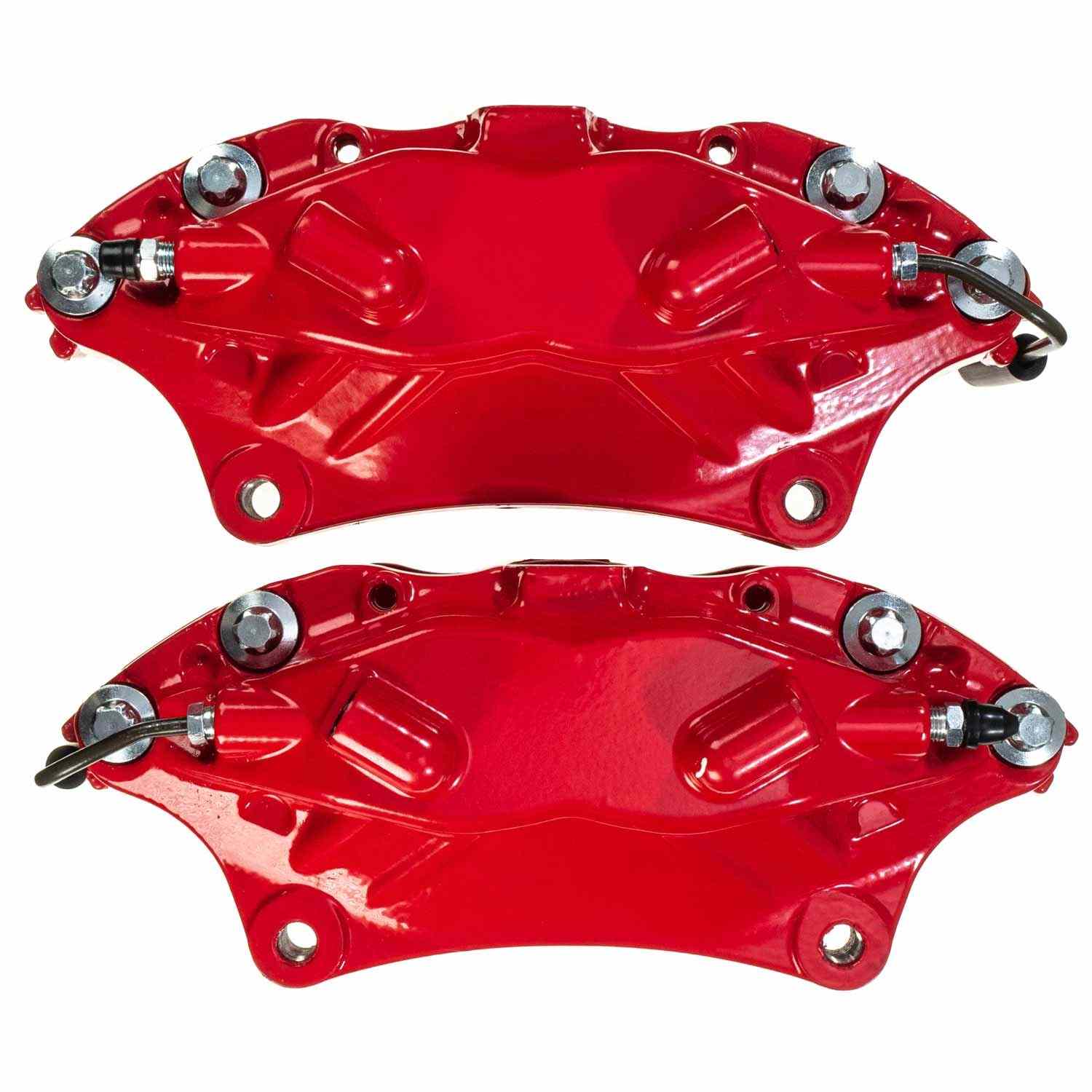 PowerStop Power Stop 07-14 Ford Mustang Front Red Calipers w/o Brackets - Pair S5128
