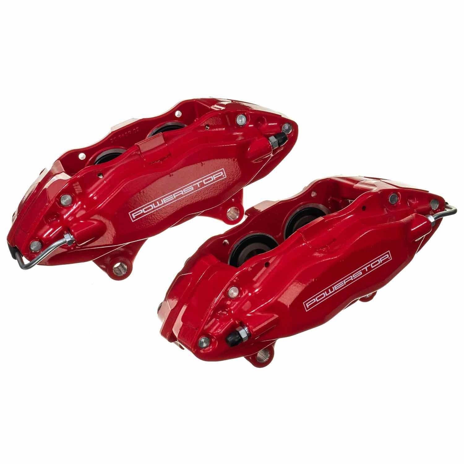 PowerStop Power Stop 10-15 Chevrolet Camaro Front Red Calipers w/o Brackets - Pair S5284