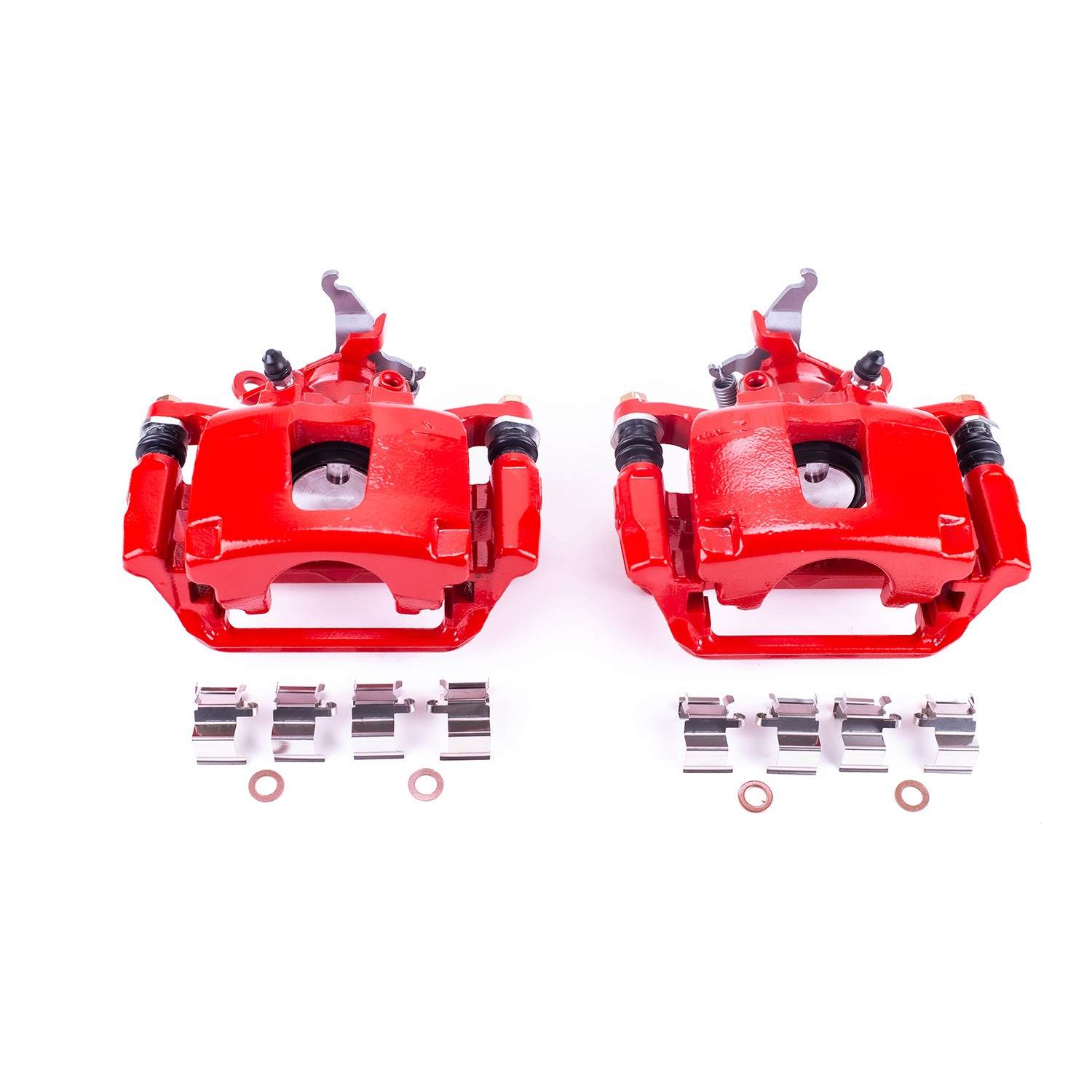 PowerStop Power Stop 12-18 Dodge Journey Rear Red Calipers w/Brackets - Pair S5464