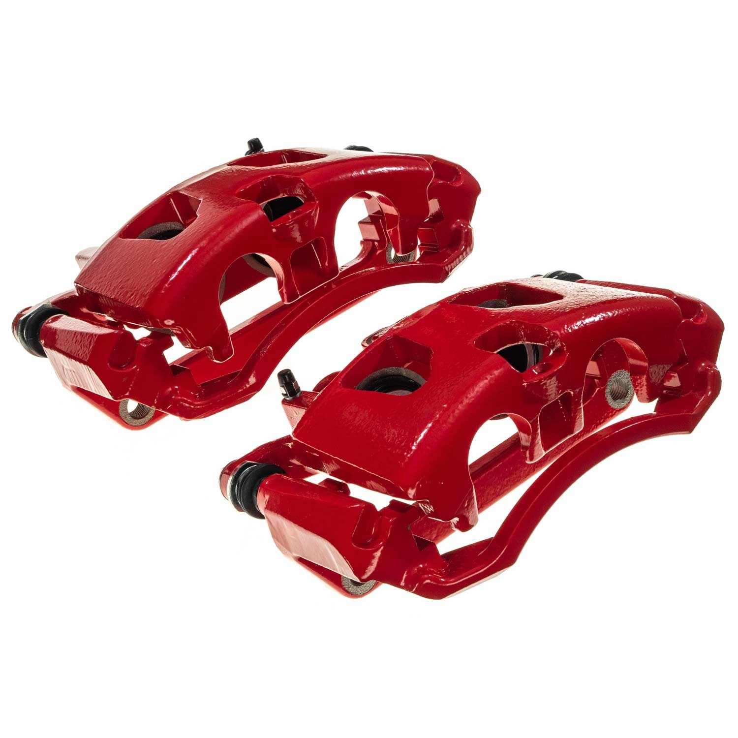 PowerStop Power Stop 13-22 Ford F-250/F-350 Super Duty Rear Red Caliper Pair w/ Brkt S5472