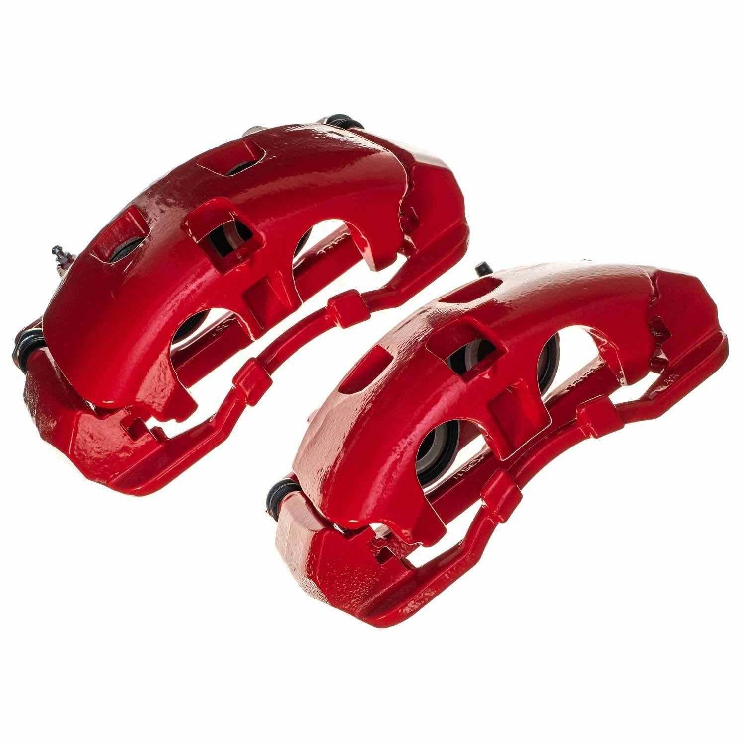 PowerStop Power Stop 12-16 Ford F-250 Super Duty Front Red Caliper - Pair S5486
