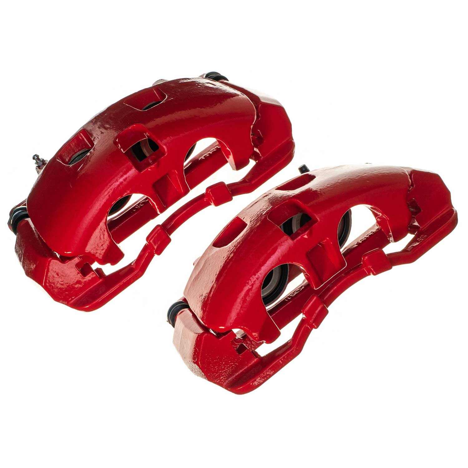 PowerStop Power Stop 12-16 Ford F-250 Super Duty Front Red Caliper - Pair S5486
