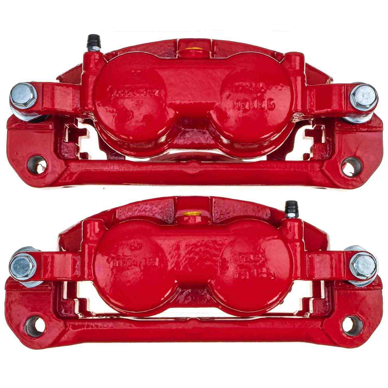 PowerStop Power Stop 12-16 Ford F-250 Super Duty Front Red Caliper - Pair S5486