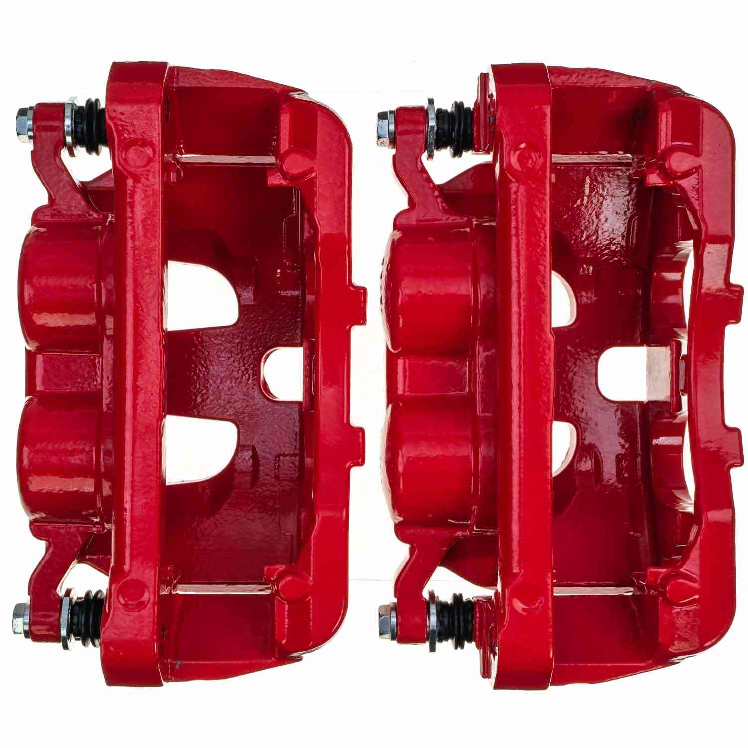 PowerStop Power Stop 12-16 Ford F-250 Super Duty Front Red Caliper - Pair S5486