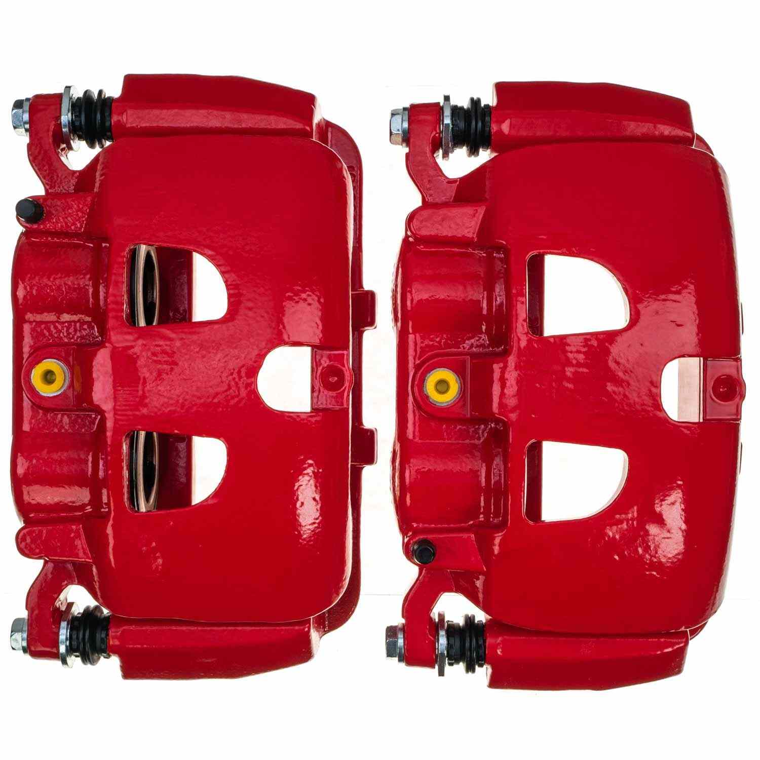 PowerStop Power Stop 12-16 Ford F-250 Super Duty Front Red Caliper - Pair S5486