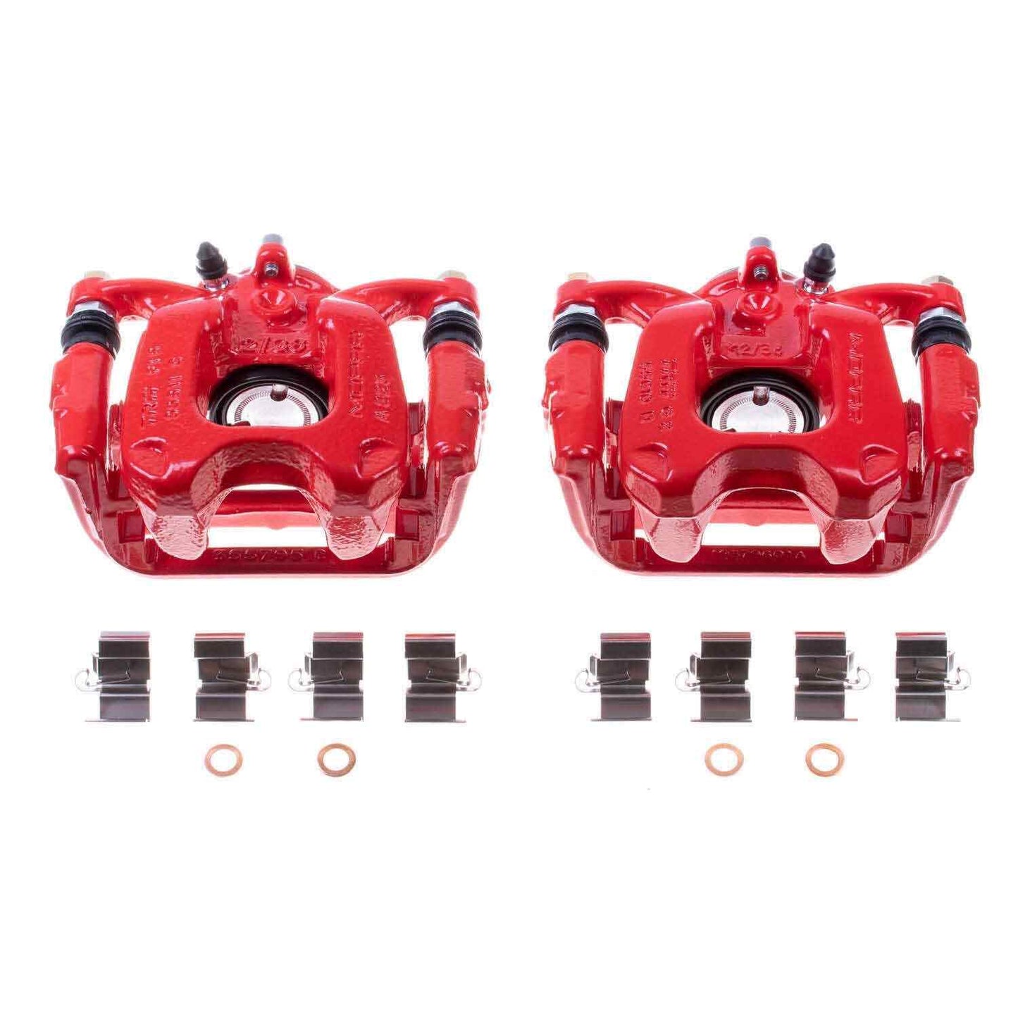 PowerStop Power Stop 16-18 Fiat 500X Rear Red Calipers w/Brackets - Pair S5536