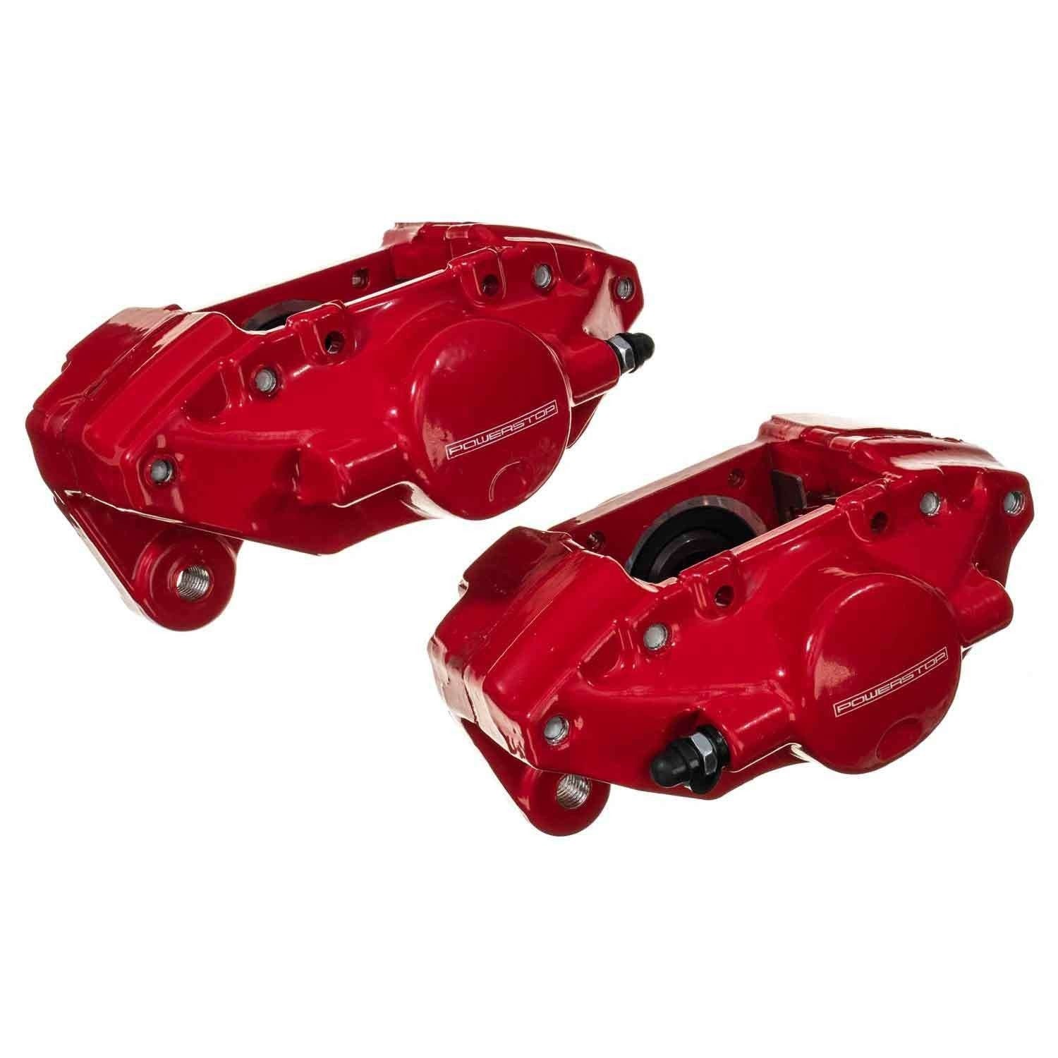 Power Stop 03-04 Infiniti G35 Rear Red Calipers - Pair S6264