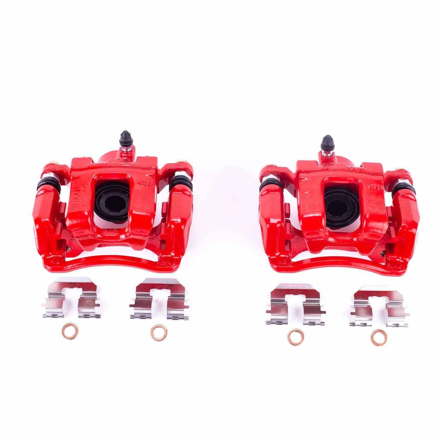 PowerStop Power Stop 11-15 Hyundai Sonata Rear Red Calipers w/Brackets - Pair S6456