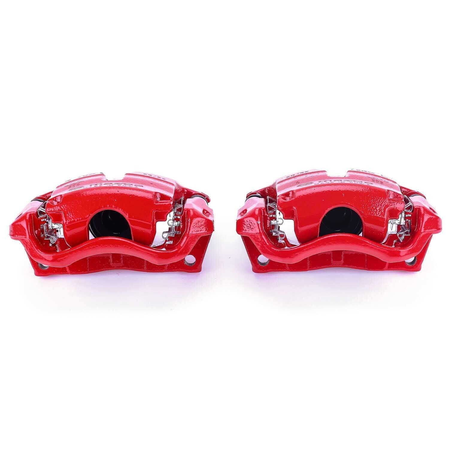 PowerStop Power Stop 14-18 Mazda 3 Front Red Calipers w/Brackets - Pair S7158