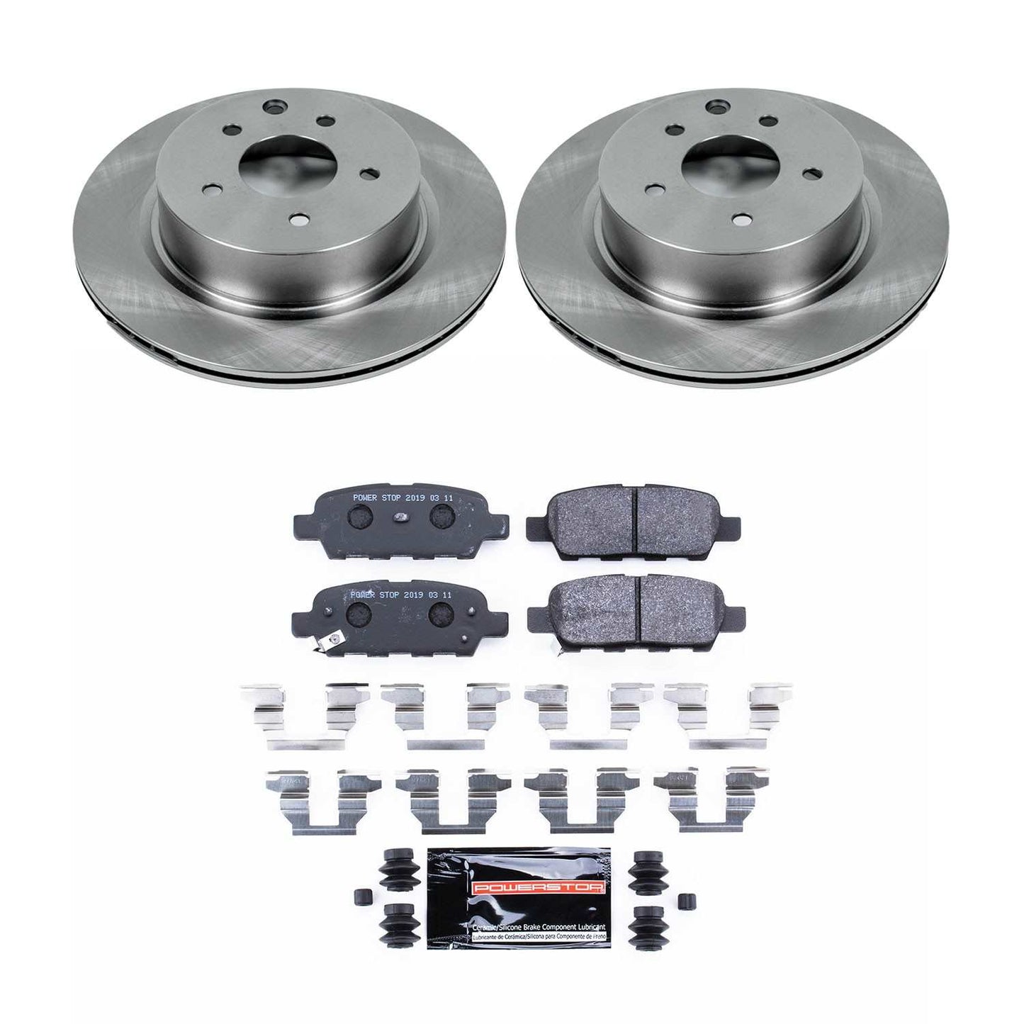 PowerStop Power Stop 08-12 Infiniti EX35 Rear Track Day SPEC Brake Kit TDSK179