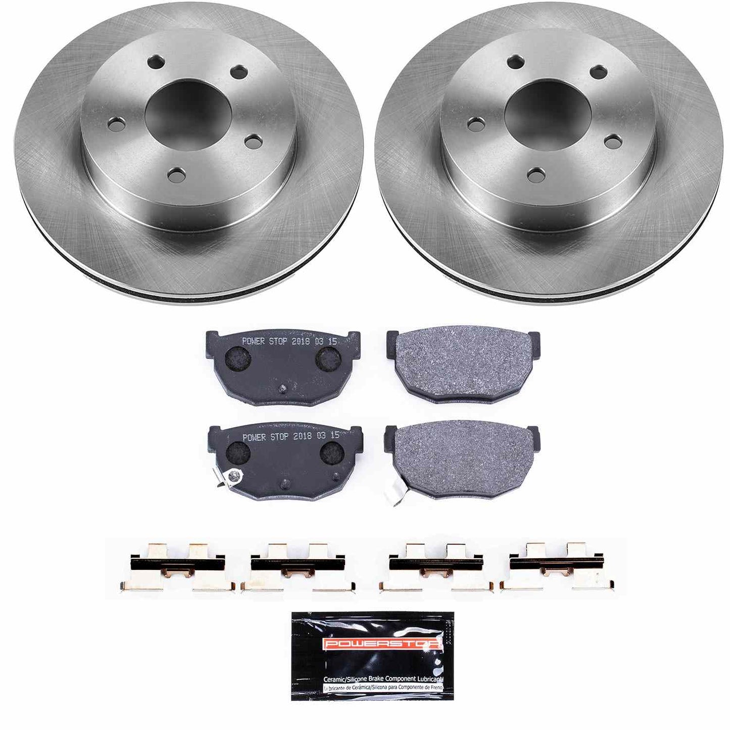 PowerStop Power Stop 86-89 Nissan 300ZX Rear Track Day SPEC Brake Kit TDSK4778