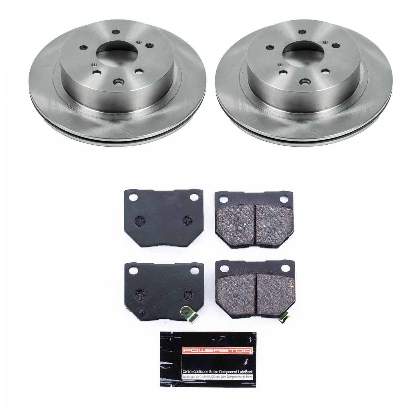 PowerStop Power Stop 89-96 Nissan 300ZX Rear Track Day SPEC Brake Kit TDSK666