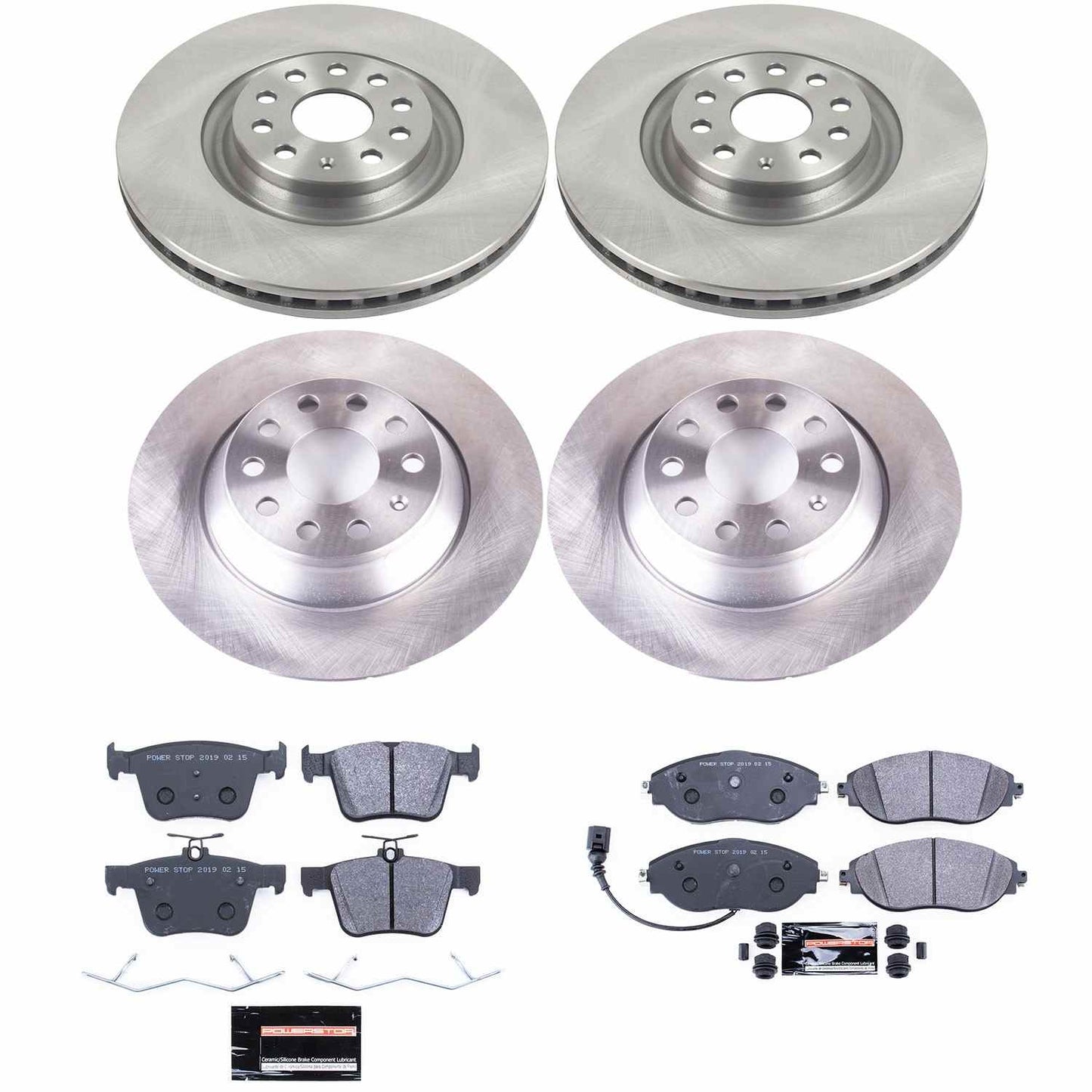 PowerStop Power Stop 18-19 Volkswagen Tiguan Front & Rear Track Day SPEC Brake Kit TDSK8168