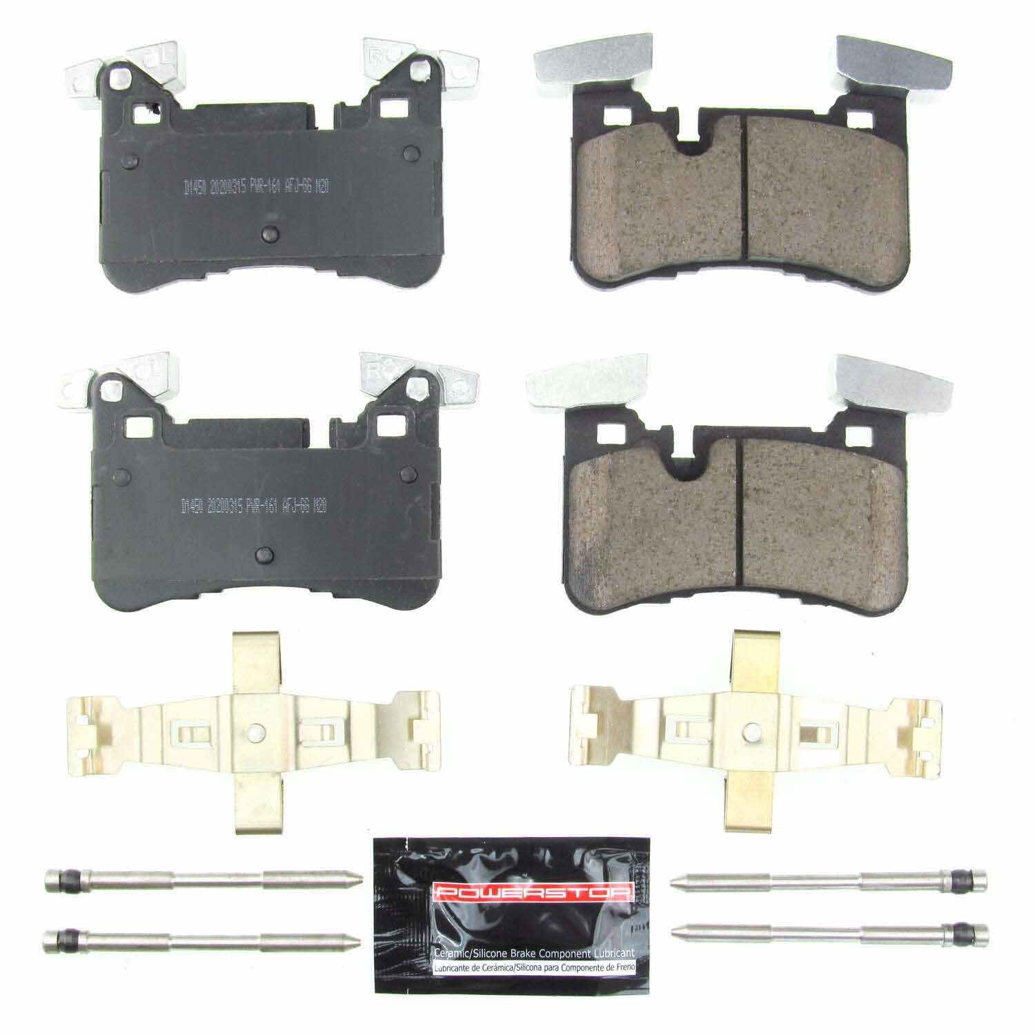 Power Stop 2012 Mercedes-Benz C63 AMG Rear Z23 Evolution Sport Brake Pads w/Hardware Z23-1450