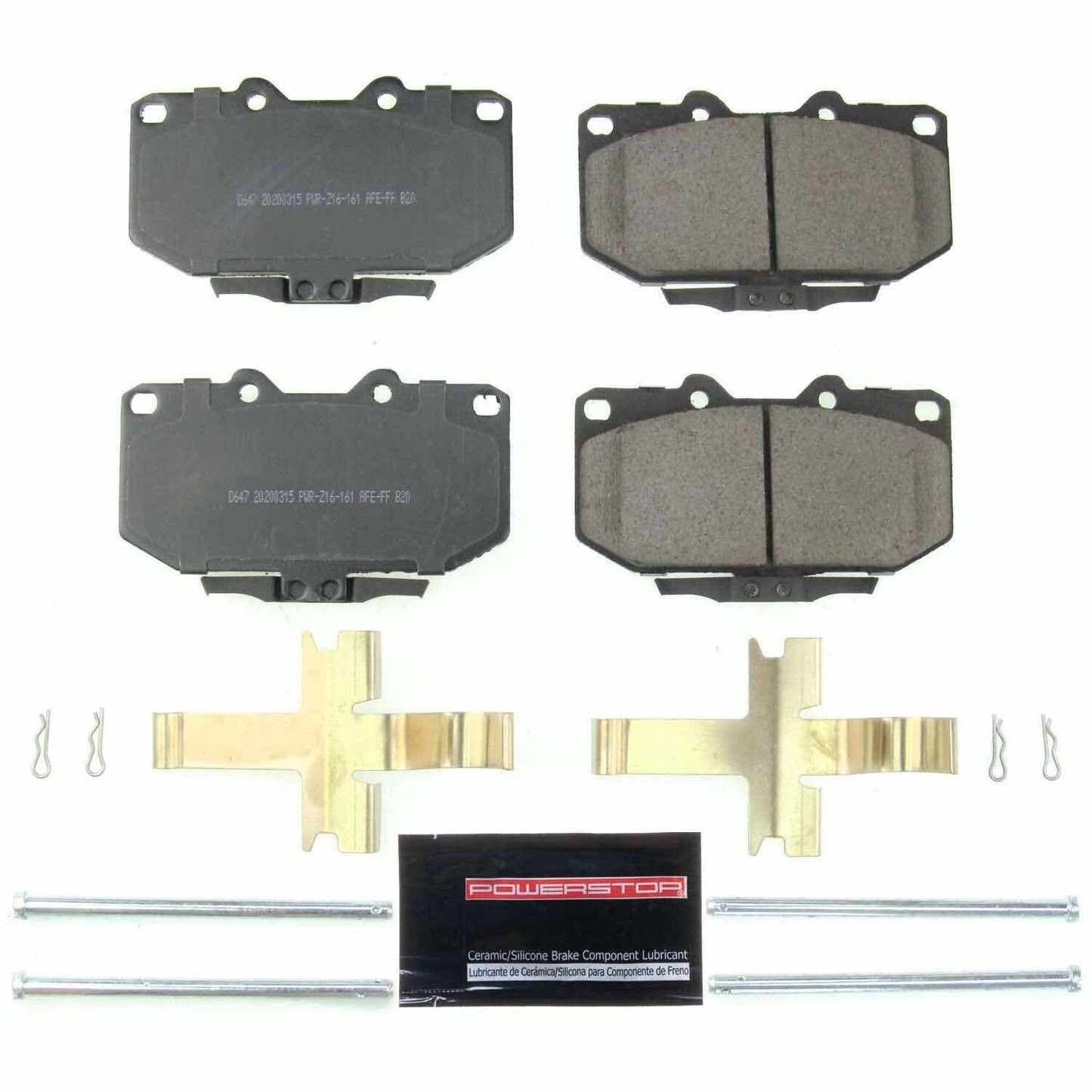PowerStop Power Stop 89-96 Nissan 300ZX Front Z23 Evolution Sport Brake Pads w/Hardware Z23-647