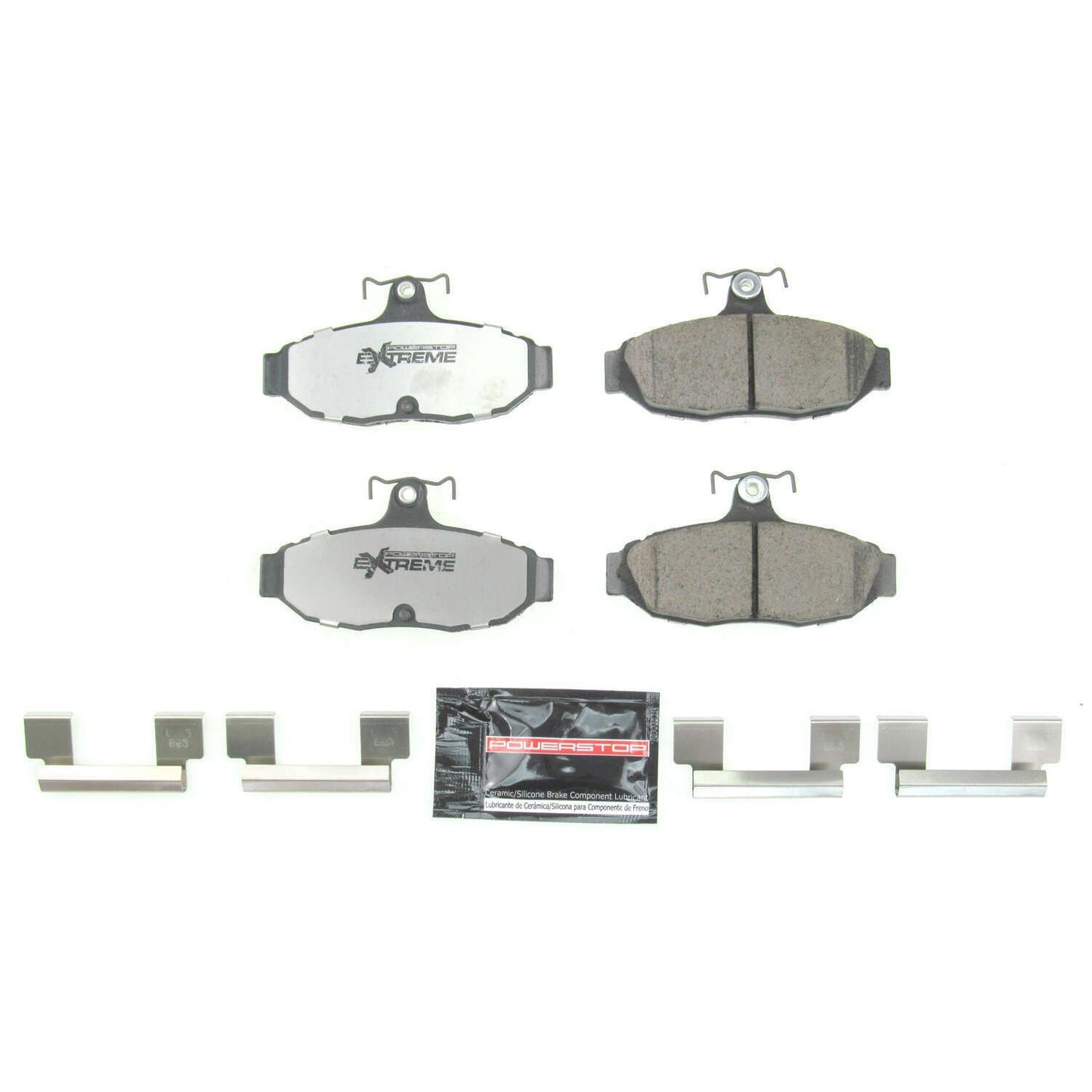 Power Stop 1993 Ford Mustang Rear Z26 Extreme Street Brake Pads w/Hardware Z26-347