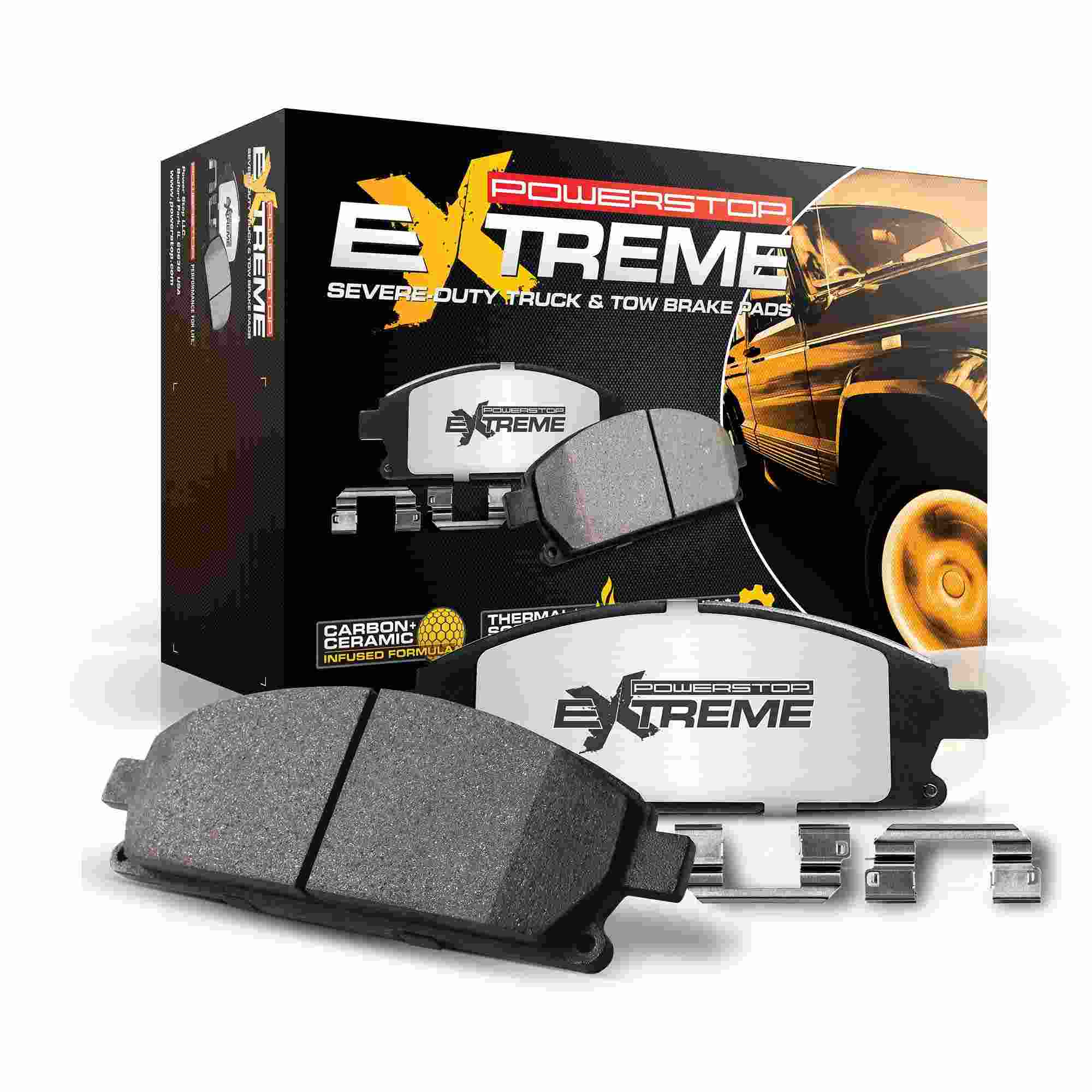 PowerStop Power Stop 2019 Ram 1500 Rear Z36 Truck & Tow Brake Pads w/Hardware Z36-2169