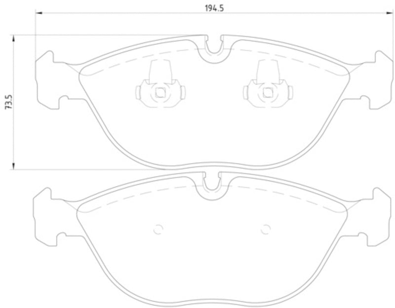 Hella Pagid Disc Brake Pad Set 355008261