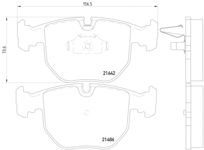 Hella Pagid Disc Brake Pad Set 355008281