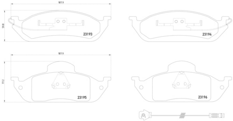 Hella Pagid Disc Brake Pad Set 355008661