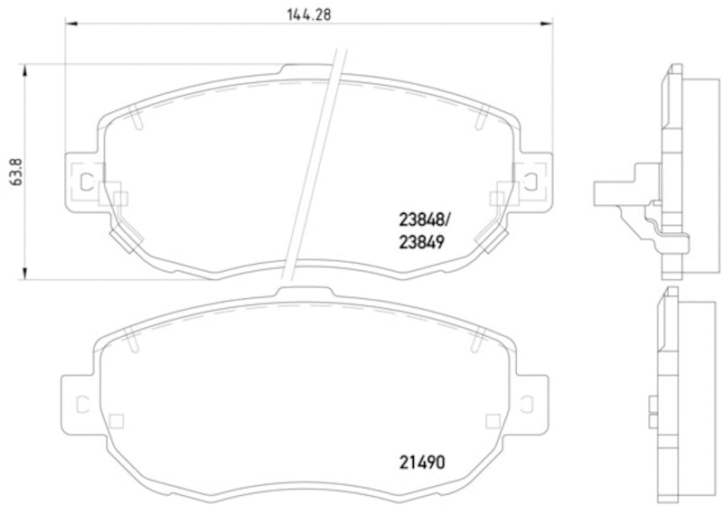 Hella Pagid Disc Brake Pad Set 355010151