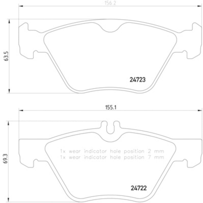 Hella Pagid Disc Brake Pad Set 355014291