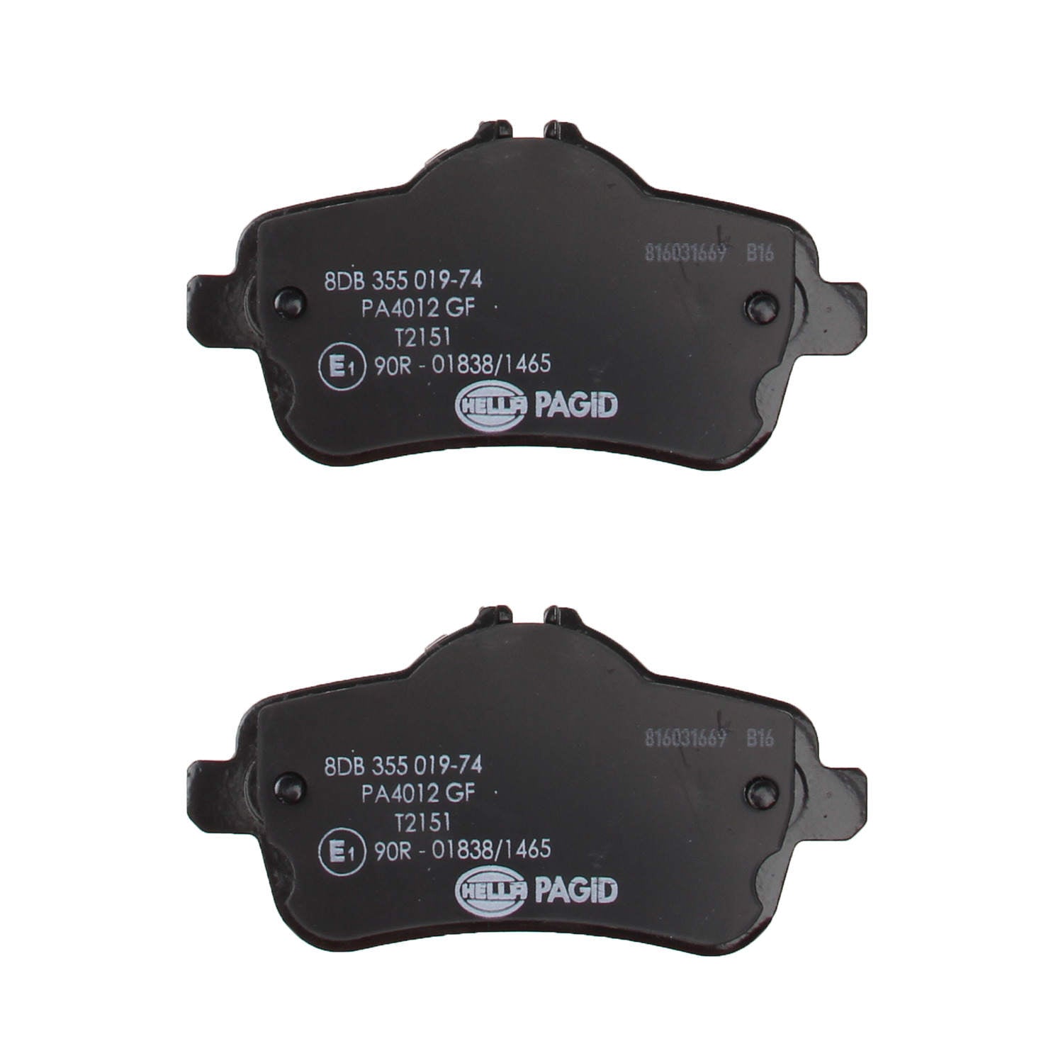 Hella Pagid Disc Brake Pad Set 355019741