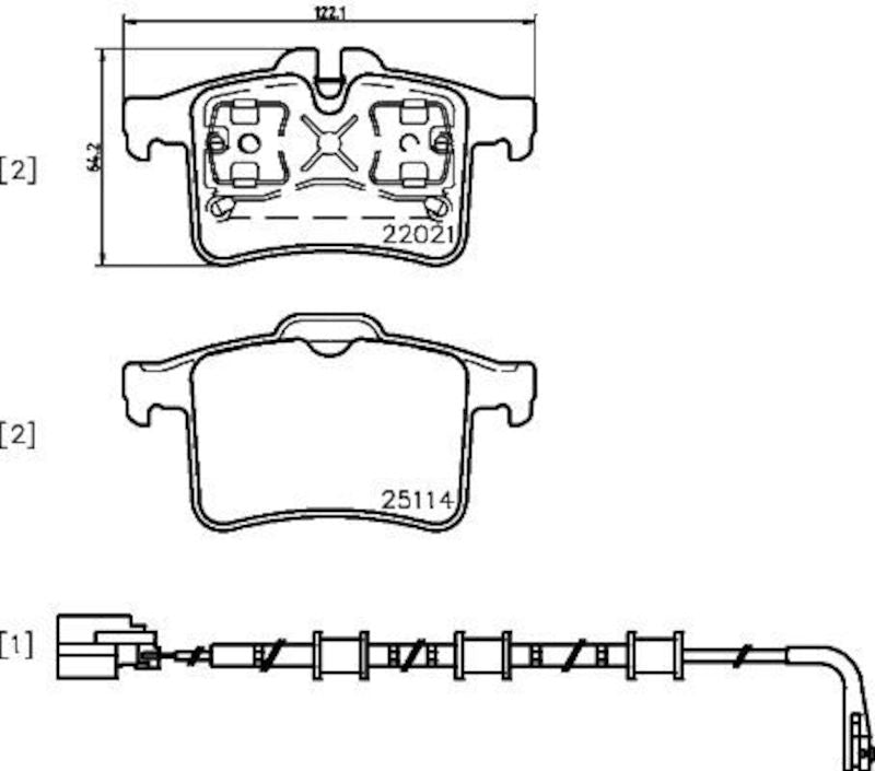 Hella Pagid Disc Brake Pad Set 355021561