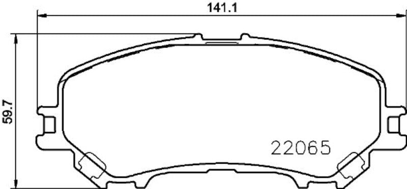 Hella Pagid Disc Brake Pad Set 355021691