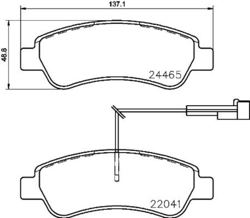 Hella Pagid Disc Brake Pad Set 355021901
